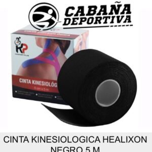 Cinta kinesiológica healixon negro 5m