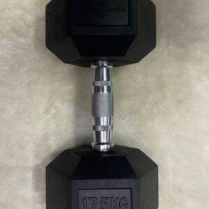 Mancuernas exagonales encauchetadas 17.5K sport fitness par