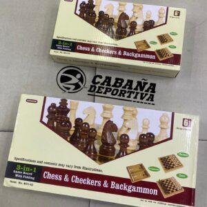 AJEDREZ EN MADERA