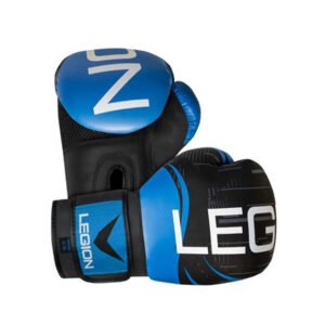 GUANTES BOXEO LEGION NEGRO-AZUL 12-14OZ