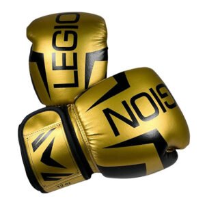 GUANTE BOXEO LEGION DORADO-NEGRO  12-14OZ