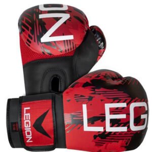 GUANTES DE BOXEO LEGION NEGRO-ROJO 14-16OZ