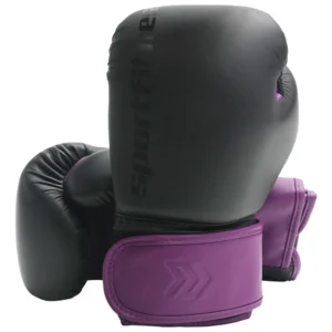GUANTES BOXEO SPORTFITNESS 10 OZ NEGRO-MORADO